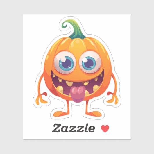 Gekke Halloweenmonster Sticker (Vel)