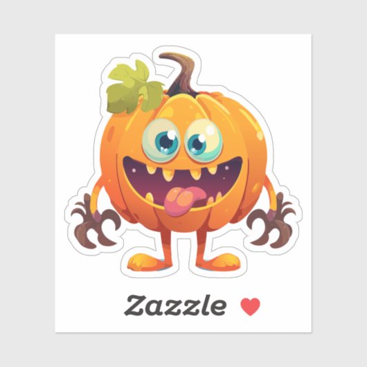 Gekke Halloweenmonster Sticker (Vel)