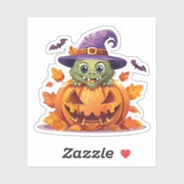 Gekke Halloweenmonster Sticker