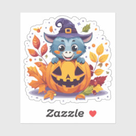 Gekke Halloweenmonster Sticker