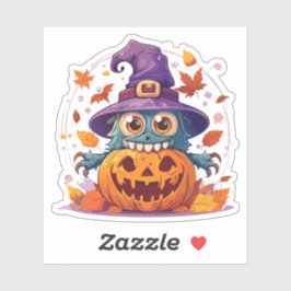 Gekke Halloweenmonster Sticker