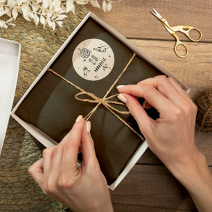 Gekke Hand Getrokken 30ste Verjaardag drinken Part Ronde Sticker