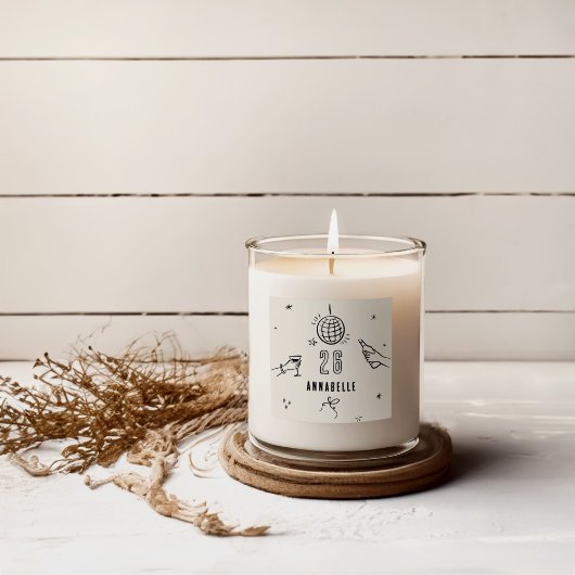 Gekke Hand Getrokken 30ste Verjaardag drinken Part Vierkante Sticker