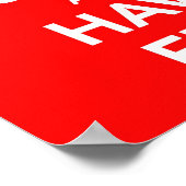 Gekke handelen en plezier hebben poster (Hoek)