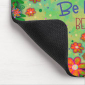 Gekke Happy Kind Bloemenharten Plezier Muismat (Hoek)