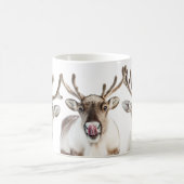 Gekke Happy Reindeer Mok, schoon en modern Koffiemok (Center)