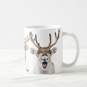 Gekke Happy Reindeer Mok, schoon en modern Koffiemok