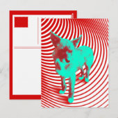 gekke hazige jongen briefkaart (Voorkant / Achterkant)