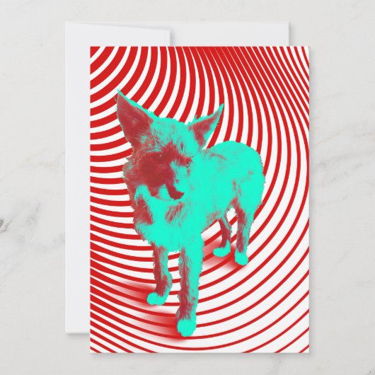 gekke hazige jongen kaart (Voorkant)