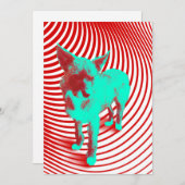 gekke hazige jongen kaart (Voorkant / Achterkant)