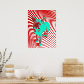 gekke hazige jongen poster (Keuken)