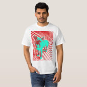 gekke hazige jongen t-shirt (Voorkant volledig)