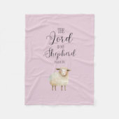 Gekke Heer is mijn Herder Psalm 23:1 Fleece Deken (Voorkant)