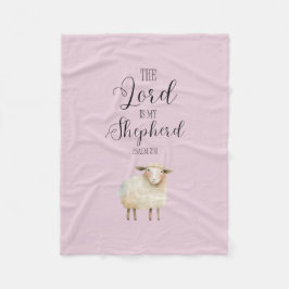 Gekke Heer is mijn Herder Psalm 23:1 Fleece Deken