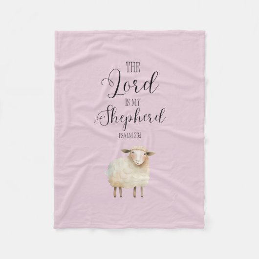 Gekke Heer is mijn Herder Psalm 23:1 Fleece Deken (Voorkant)