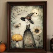 Gekke heks en paddenstoeldecoupage tissuepapier