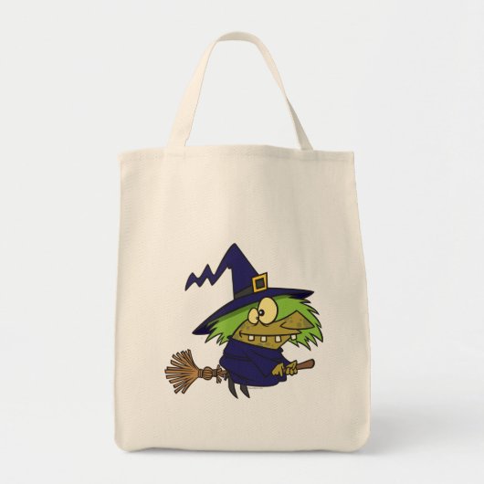 gekke heksenjacht op broomstok tote bag (Voorkant)