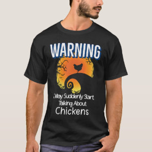 Gekke Hen Silhouet Boerinnen Humor Kip T-shirt
