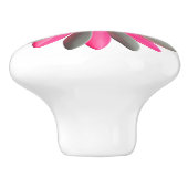 Gekke Hippie Roze Daisy Bloem Bloemen BOHO Spring Keramische Knop (Zijkant)