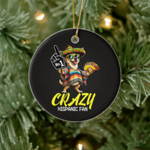 Gekke Hispanic Fan - Grappige Chihuahua Mexicaanse Keramisch Ornament