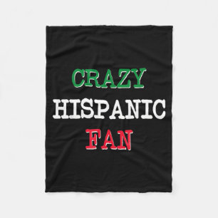 Gekke Hispanic Fans Honkbal Fleece Deken