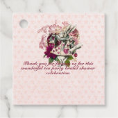 Gekke Hoedenmaker Alice Antieke Theepartij Bruidsu Bedankjes Labels (Voorkant)