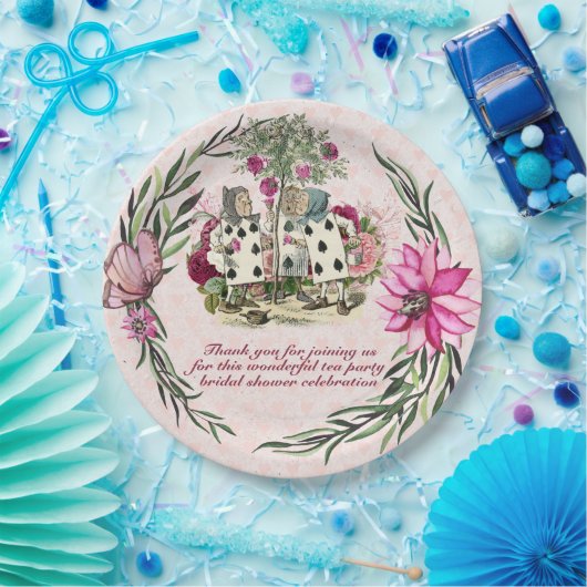 Gekke Hoedenmaker Alice Antieke Theepartij Bruidsu Papieren Bordje (Feest)