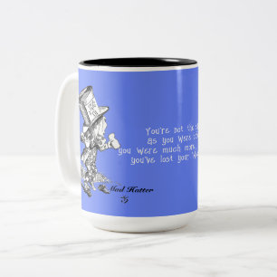 Gekke Hoedenmaker Alice in Wonderland Muchier Much Tweekleurige Koffiemok
