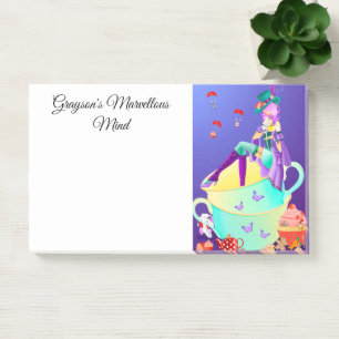 Gekke Hoedenmaker in Theekop Wonderland Post-it® Notes
