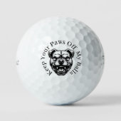 Gekke Hond Golfers Golfballen (Voorkant)