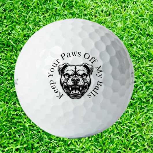 Gekke Hond Golfers Golfballen
