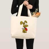 Gekke hond grote tote bag (Voorkant (product))