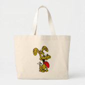 Gekke hond grote tote bag (Voorkant)
