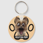 Gekke Hond Moeder - Gekke Hond Sleutelhanger (Voorkant)