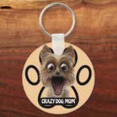 Gekke Hond Moeder - Gekke Hond Sleutelhanger (Voorkant)