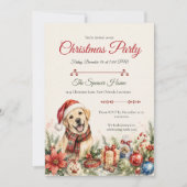 Gekke Honden Kerstfeest Kaart (Voorkant)