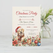 Gekke Honden Kerstfeest Kaart (Staand voorkant)