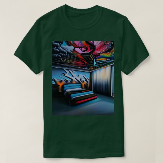gekke hotelkamer t-shirt (Design voorkant)