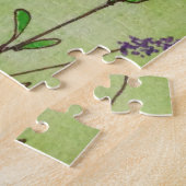 Gekke huizen en bloemen legpuzzel (Zijkant)