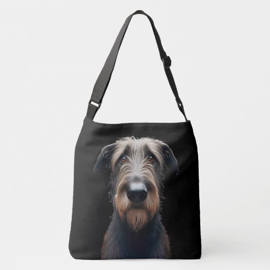 Gekke Ierse Wolfhound Canvas tas (Achterkant)
