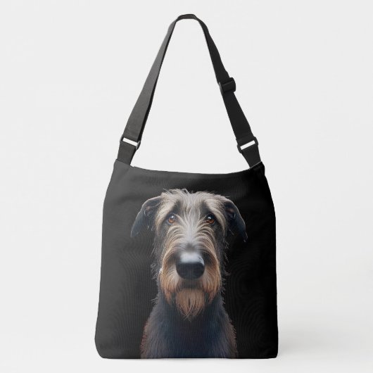 Gekke Ierse Wolfhound Canvas tas (Voorkant)