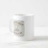 Gekke in Philadelphia Liberty Bell Slogan Koffiemok (Voorkant links)