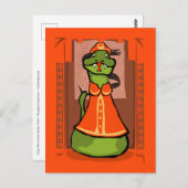 Gekke jaar van de slang briefkaart (Voorkant / Achterkant)