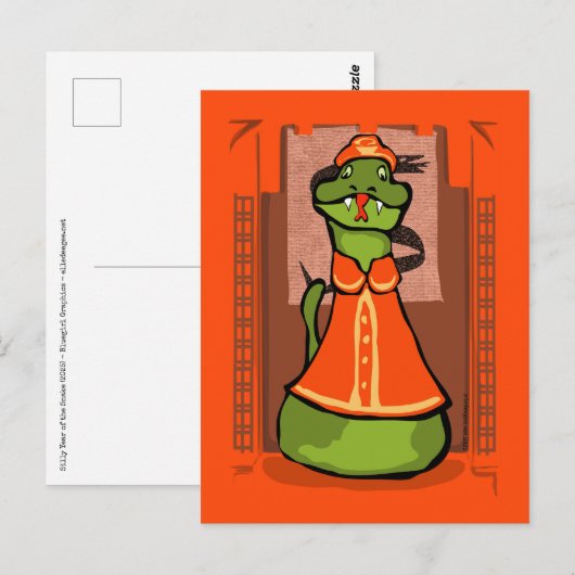 Gekke jaar van de slang briefkaart (Voorkant / Achterkant)