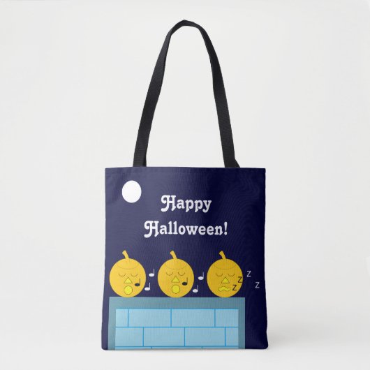Gekke Jack-o'-Lanterns: Tote Bag (Voorkant)