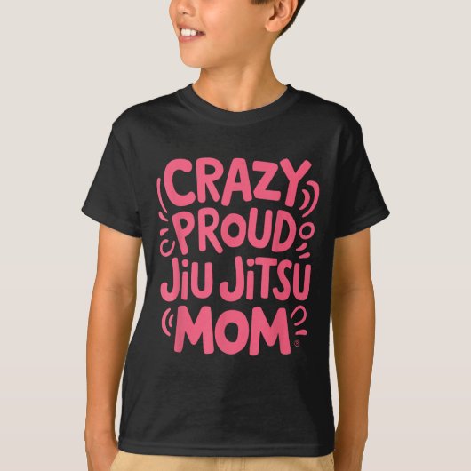 Gekke Jiu Jitsu-moeder T-shirt (Voorkant)
