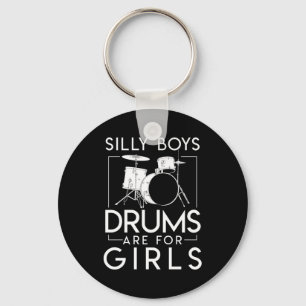 Gekke jongens drums zijn meisjes Drummer Girl Sleutelhanger