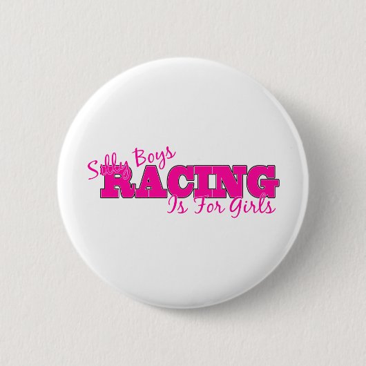 Gekke jongens voor meisjes ronde button 5,7 cm (Voorkant)