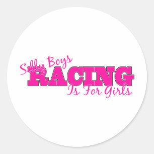 Gekke jongens voor meisjes ronde sticker