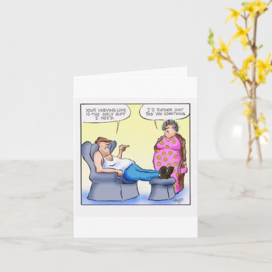 Gekke Jubileum Kaart (Gele Bloem)